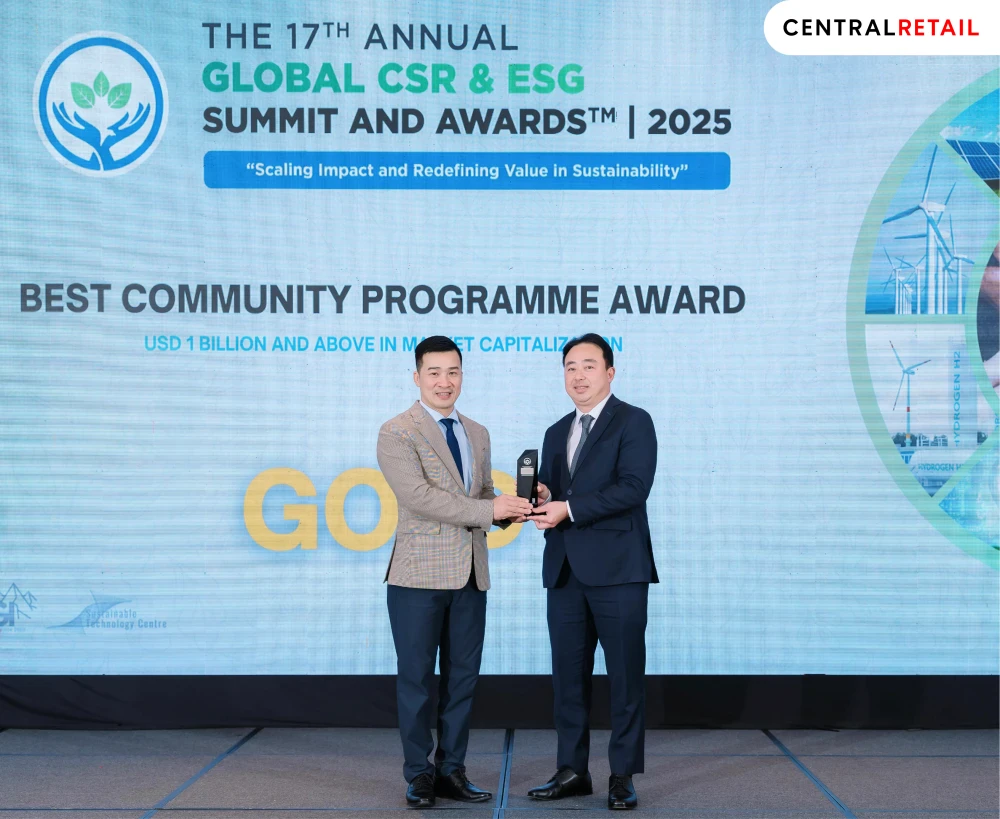 เซ็นทรัล รีเทล ผงาดครองแชมป์ 5 ปีซ้อน  คว้ารางวัล Best Community Programme Award  สาขาความเป็นเลิศด้านการพัฒนาชุมชน